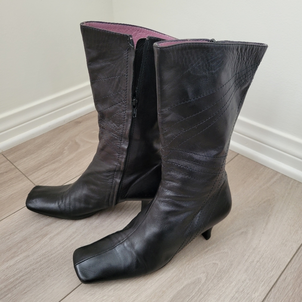 Nancy Geist Vintage Square Toe Boots
